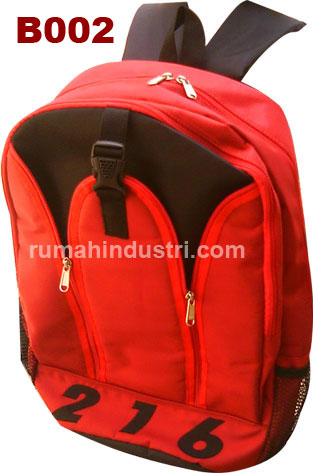 tas laptop backpack murah merah
