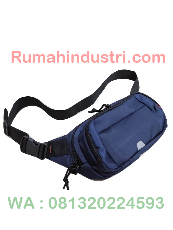 tas pinggang navy kanan