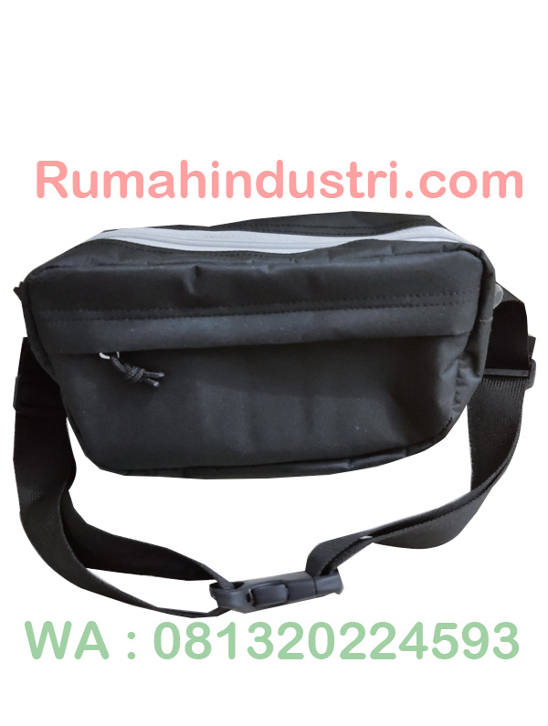 tas pinggang simple depan